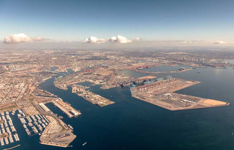 alameda-overhead~opt overhead view of shipping port